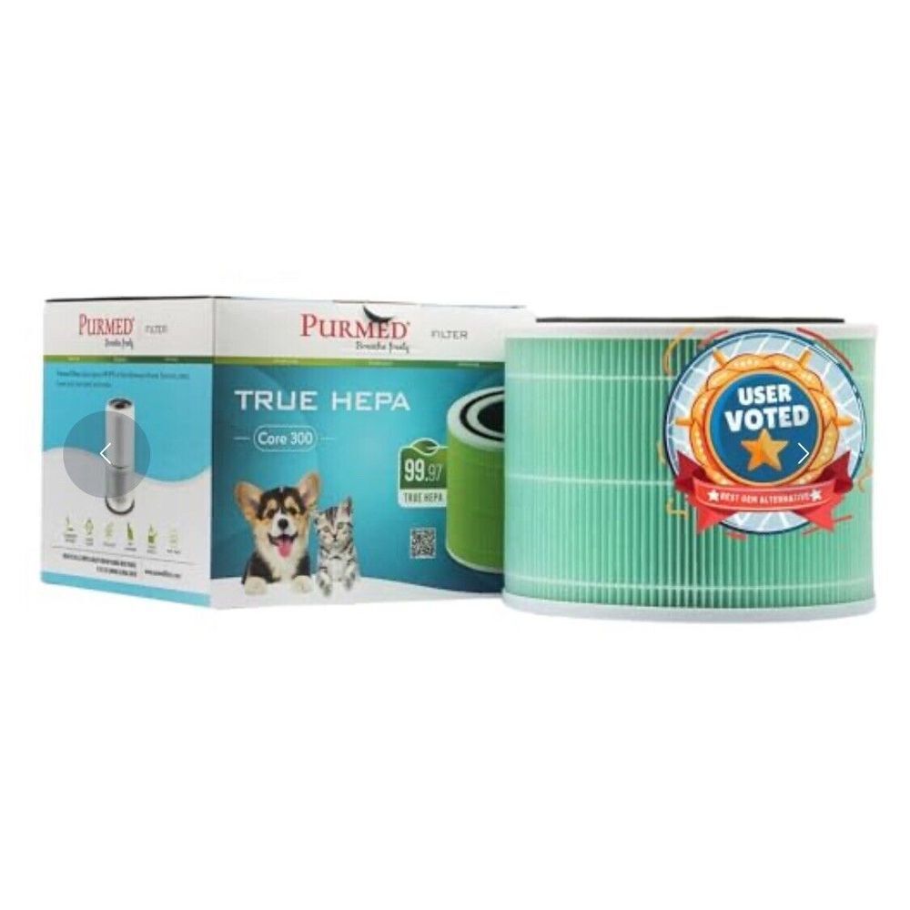 PurMed True Hepa‎ Core 300 Replacement Filter Breath Freely Air Filter